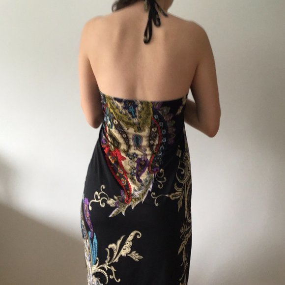 Vintage paisley halter dress - Picture 8 of 8